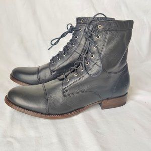 FRYE Erin Lug Combat Boot BLACK